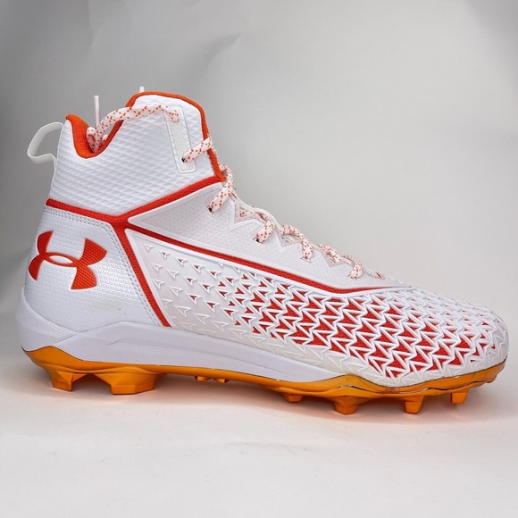 Under Armour Mens Hammer MC Orange White Football Cleats Size 13.5D 3022836-117 main image 5